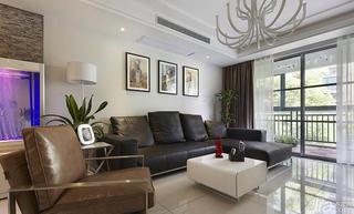 美式风格三居室130平米客厅沙发效果图