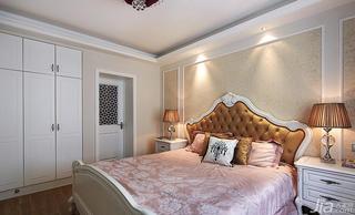 新古典风格三居室富裕型卧室卧室背景墙床头柜图片