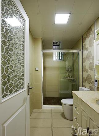新古典风格三居室富裕型主卫吊顶淋浴房定做