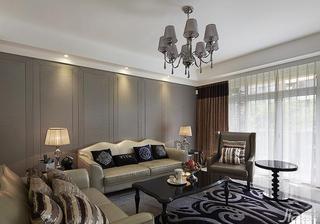 新古典风格三居室140平米以上客厅沙发背景墙沙发效果图