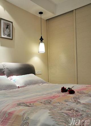 中式风格三居室70平米卧室灯具图片