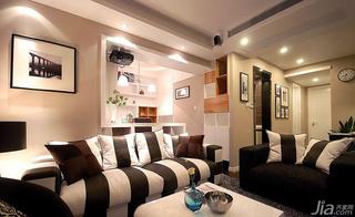 现代简约风格三居室90平米客厅沙发效果图