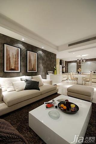 现代简约风格三居室90平米沙发效果图