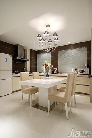 现代简约风格三居室90平米厨房装修图片