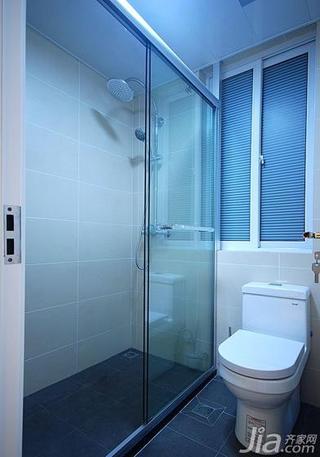 现代简约风格三居室90平米卫生间淋浴房订做