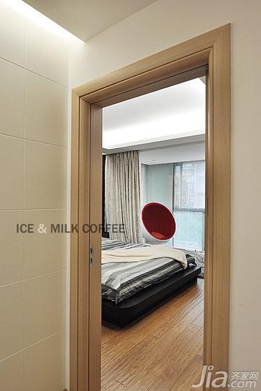 二居室装修,90平米装修,现代简约风格,卧室