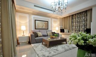 新古典风格三居室120平米客厅沙发效果图