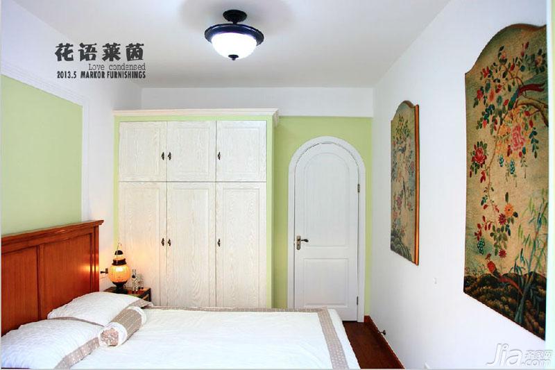 四房装修,140平米以上装修,地中海风格,老人房,床,衣柜