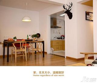 日式风格二居室90平米餐厅设计图纸