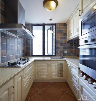 地中海风格二居室80平米厨房橱柜定做