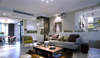 现代简约风格二居室120平米客厅沙发效果图