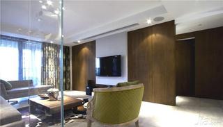 现代简约风格二居室120平米客厅电视背景墙设计图