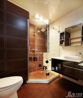 简约风格二居室80平米卫生间吊顶淋浴房安装图