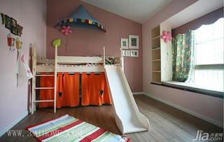 三米设计四房可爱粉色儿童房儿童床80后设计图