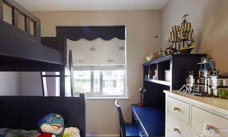 美式风格三居室90平米儿童房儿童床效果图