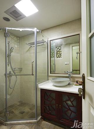美式乡村风格复式140平米以上卫生间淋浴房设计图