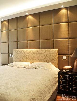 现代简约风格公寓140平米以上床头软包床图片
