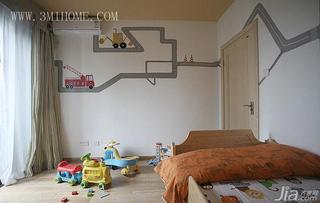 三米设计混搭风格复式儿童房设计