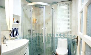 地中海风格二居室80平米卫生间淋浴房效果图