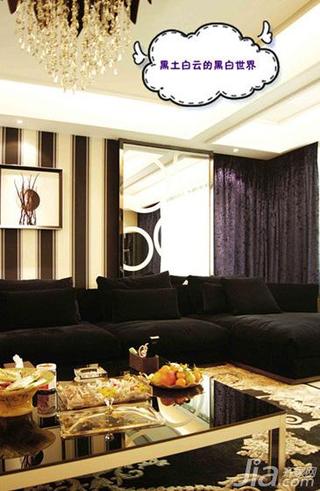 新古典风格复式富裕型沙发背景墙沙发图片