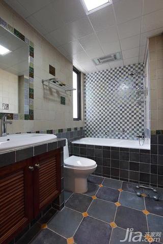 混搭风格四房130平米卫生间吊顶浴室柜图片