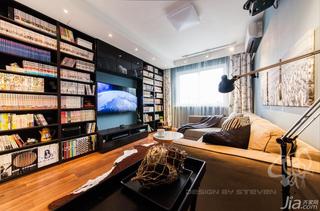 现代简约风格二居室100平米客厅电视柜图片