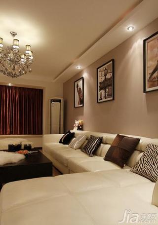 现代简约风格三居室120平米沙发背景墙沙发图片