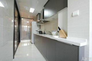 现代简约风格三居室120平米厨房吊顶橱柜设计图纸