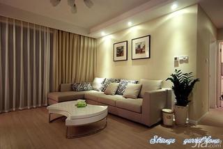 现代简约风格二居室90平米沙发背景墙沙发效果图