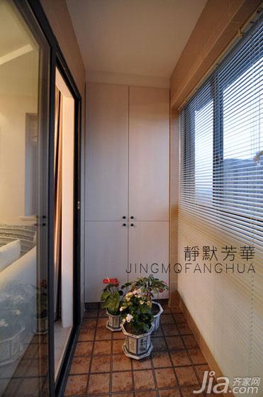 二居室装修,70平米装修,现代简约风格,阳台,地砖