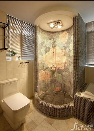 田园风格三居室唯美富裕型130平米淋浴房设计