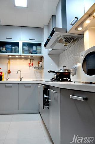 简约风格三居室简洁富裕型100平米厨房80后平面图