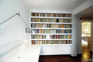 混搭风格跃层白色140平米以上书房装修图片