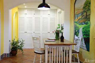 地中海风格二居室100平米餐厅设计
