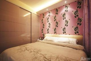 现代简约风格二居室20万以上卧室卧室背景墙设计图