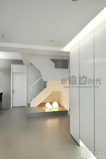 复式装修,140平米以上装修,现代简约风格,地台,楼梯