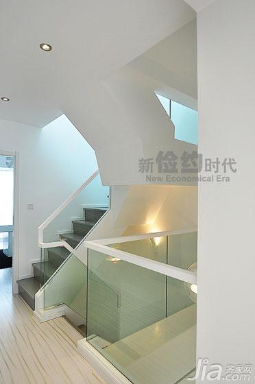 复式装修,140平米以上装修,现代简约风格,楼梯,阁楼
