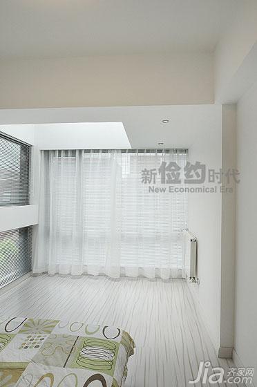 复式装修,140平米以上装修,现代简约风格,卧室,窗帘