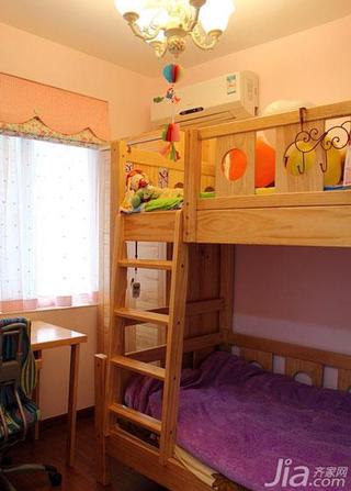简约风格二居室60平米儿童房儿童床效果图