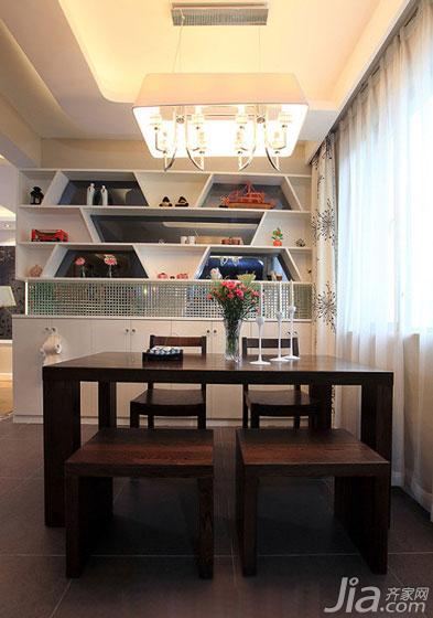 二居室装修,10-15万装修,现代简约风格,餐厅,餐桌,灯具