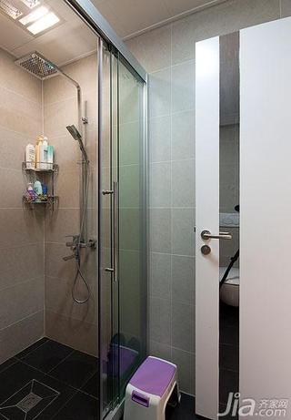 现代简约风格二居室100平米淋浴房订做