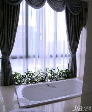 中式风格复式浪漫140平米以上浴缸图片