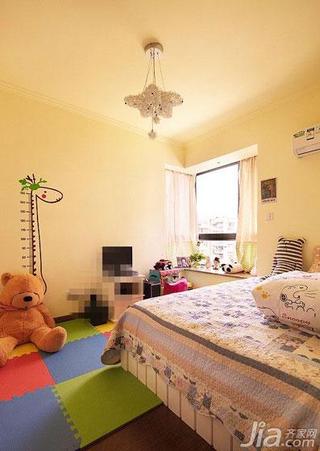 混搭风格二居室80平米儿童房飘窗墙贴效果图