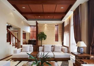 东南亚风格复式140平米以上沙发背景墙效果图