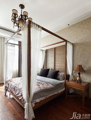 东南亚风格复式140平米以上卧室卧室背景墙装修图片