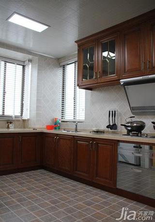 美式风格复式140平米以上厨房装修效果图
