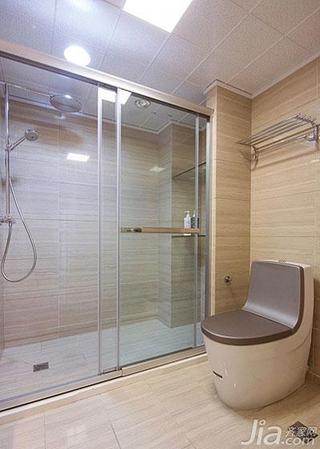 现代简约风格三居室富裕型卫生间淋浴房订做