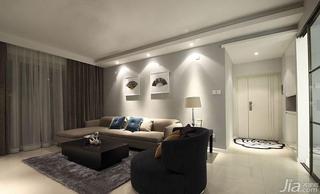 现代简约风格二居室110平米客厅沙发效果图