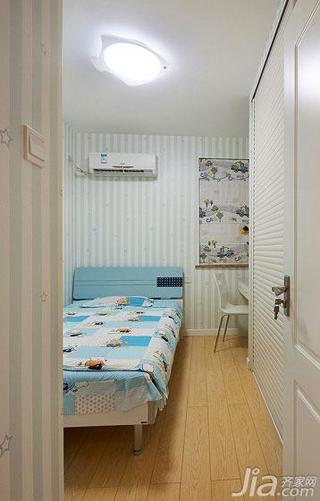 现代简约风格三居室90平米儿童房儿童床效果图