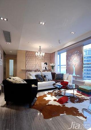新古典风格二居室100平米客厅装修效果图